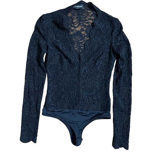 bebe Tops - Bebe Midnight Lace Bodysuit